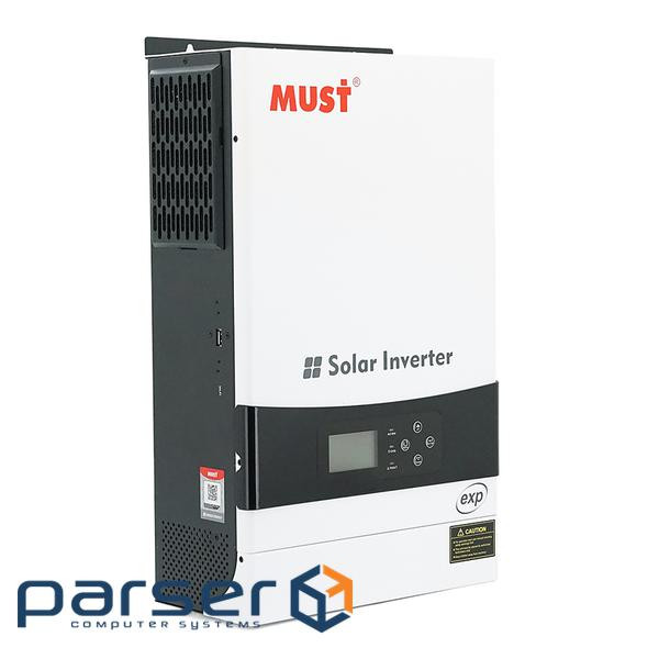 Гібридний інвертор MUST PH19-6048EXP, 6000W, 48V, струм заряду 1-60А, 160-275V, MPPT (80А, 450 Vdc),
