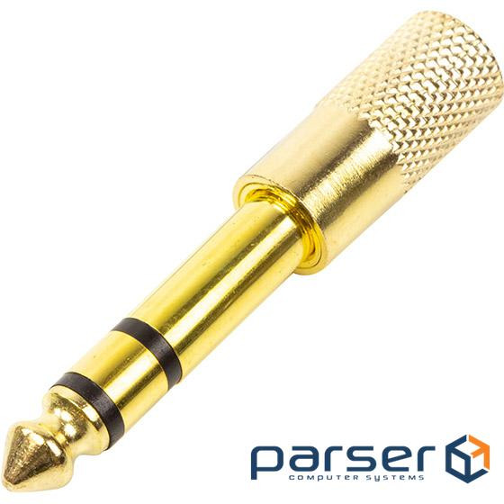 Перехідник 6.35 mm (M) - 3.5 mm (F) PowerPlant (CA913190)