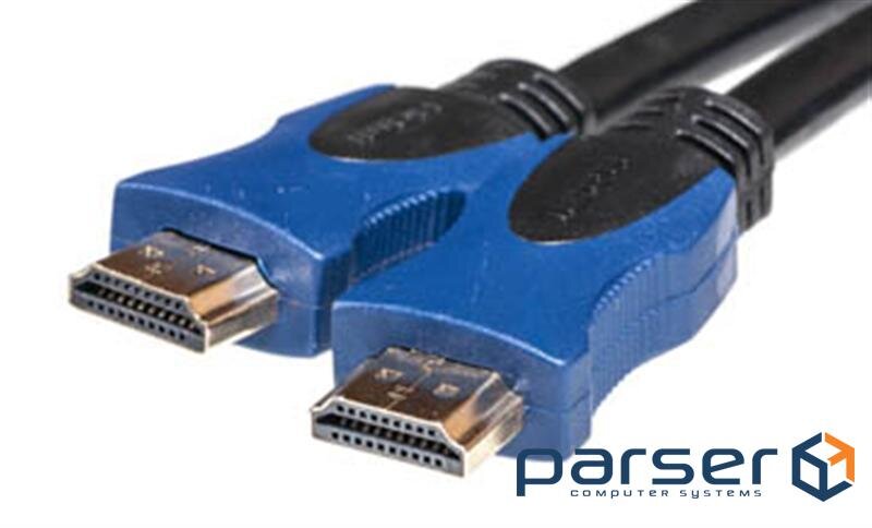 Кабель мультимедійний HDMI to HDMI 1.5m PowerPlant (KD00AS1180)