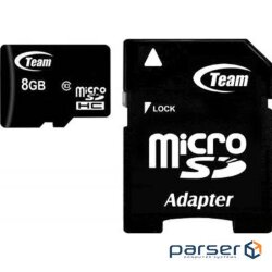 Карта пам'яті Team 8 GB microSDHC Class 10 + SD Adapter (TUSDH8GCL1003)