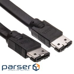 Storage cable eSATA M / M 1.0m, I-type, black (41.03.0121-1) (41.03.0121 1m )