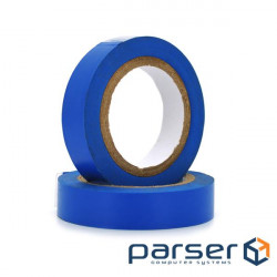 Fire-resistant electrical tape XILIN 0.13mm*18mm*15m (blue), temp:0+80& (0.13mm*18mm*15m blue )