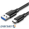 Дата кабель USB 3.0 AM to Type-C 1.0m US184 Black Ugreen (20882)