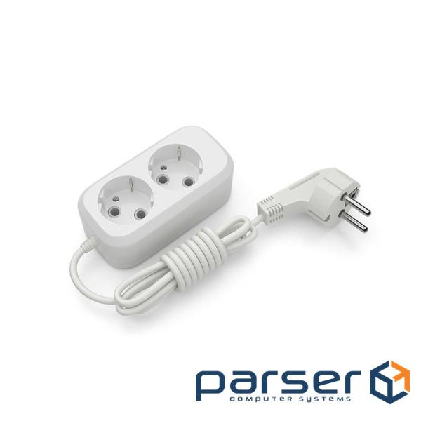 Мережевий подовжувач Electrum C-ES-1789 5.0m, 2 троянди , white