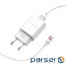 Зарядний пристрій BOROFONE BA20A Sharp single port charger set(Type-C) White (BA20ACW)