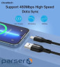 Кабель USB AM-Lightning M, 1.0 м, 2.4A, чорний Choetech (XAL-0003-BK-V2)