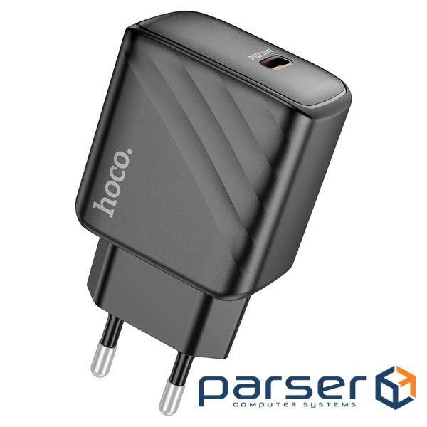 СЗУ 110-240V HOCO CS22A USB-C, 30W, Black, Box (HOCO CS22A / B)