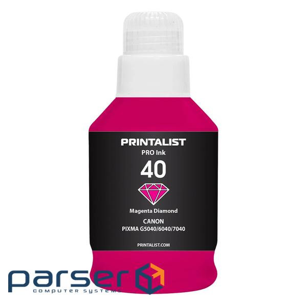 Чорнило Printalist Canon GI-40 для G5040/G6040 190г Magenta (PL40M)