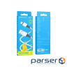 Дата кабель USB 2.0 AM to Lightning silicone BX83 white BOROFONE (6974443386363)