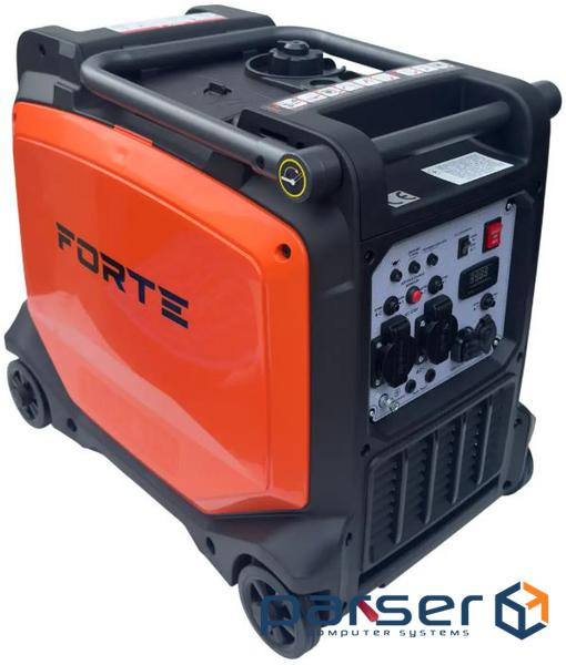 Генератор інверторний БЕНЗИНОВИЙ FORTE FG6500IE (5 kW), однофазний, 220V, 50Hz, об&apos,єм бака 11л,