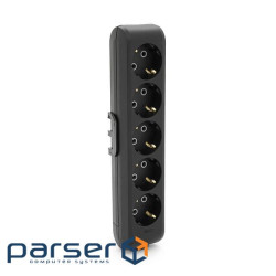 Колодка VIKO Multi-Let 5 гнізда, із заземленням, чорна (90134500)