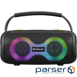 Акустична система 1.0 Defender S450, 10Вт RGB/BT/FM/USB/TF/AUX/TWS чорна (65451)
