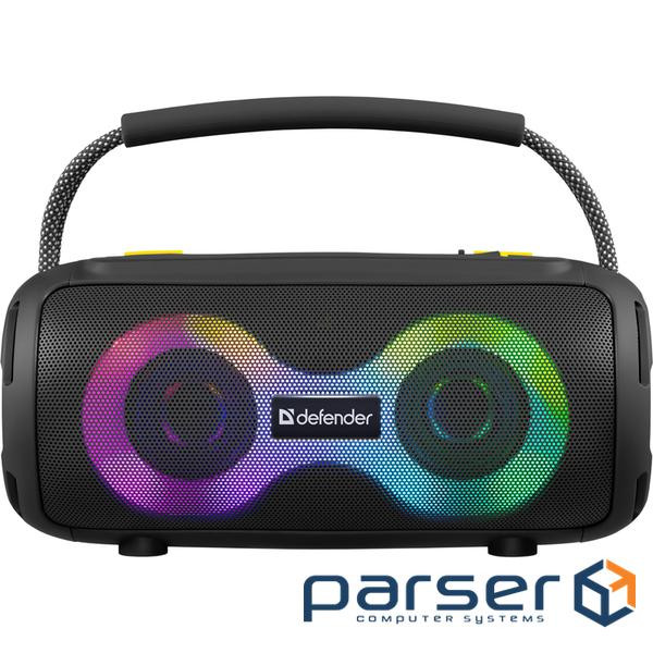 Акустична система 1.0 Defender S450, 10Вт RGB/BT/FM/USB/TF/AUX/TWS чорна (65451)