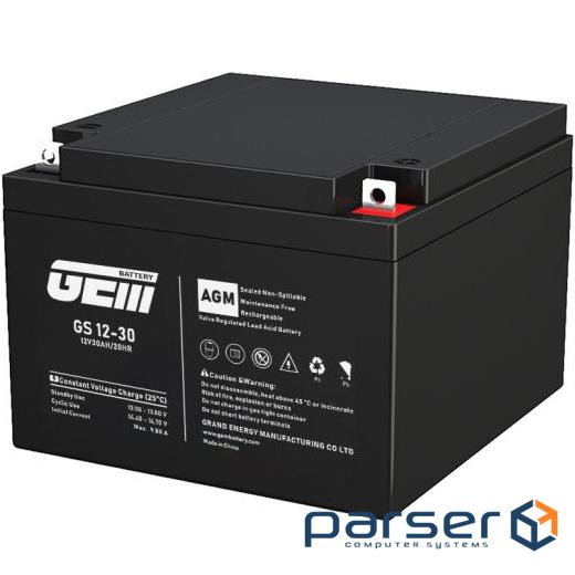 Акумуляторна батарея GEM Battery 12V, 30.0A, AGM (GS 12-30)