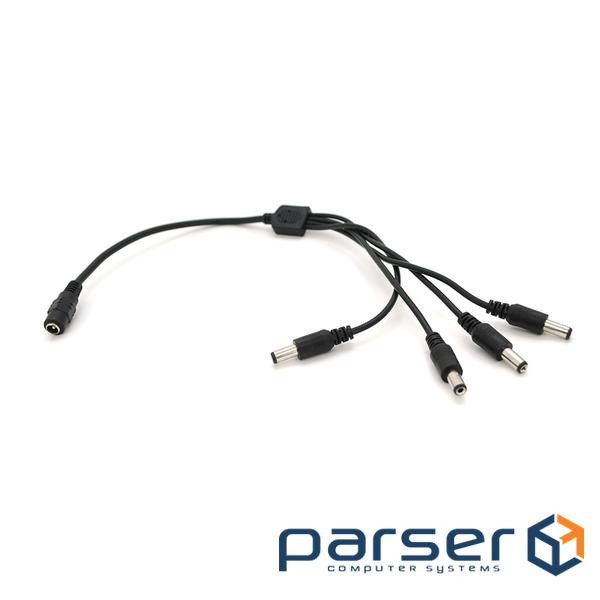 Дільник живлення DC-F => 4xDC-M (D 5,5x2,5мм) кабель довжиною 40с (YT-DC (YT-DC-F=>4xDC-M-40) (YT-DC (YT-DC-F=>4xDC-M-40)