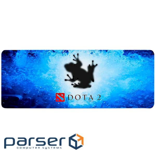 Килимок 300*700 тканинний DOTA2 "Frog", товщина 3 мм, колір Blue, OEM (DА37 / 9) 37 / 9)