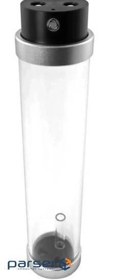 Резервуар Singularity Computers Protium Reservoir 250mm - Acetal, black / silver (SC-PROTIUM-L-SA)