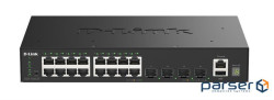Комутатор D-Link DGS-1530-20 16xGE, 4xSFP+ Керований. L2+