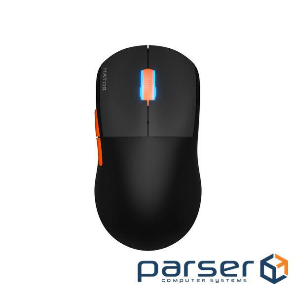 Миша ігрова HATOR Quasar 2 Pro Wireless Black/Orange (HTM560BO)
