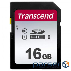 Memory card TRANSCEND SDHC 300S 16GB UHS-I Class 10 (TS16GSDC300S)
