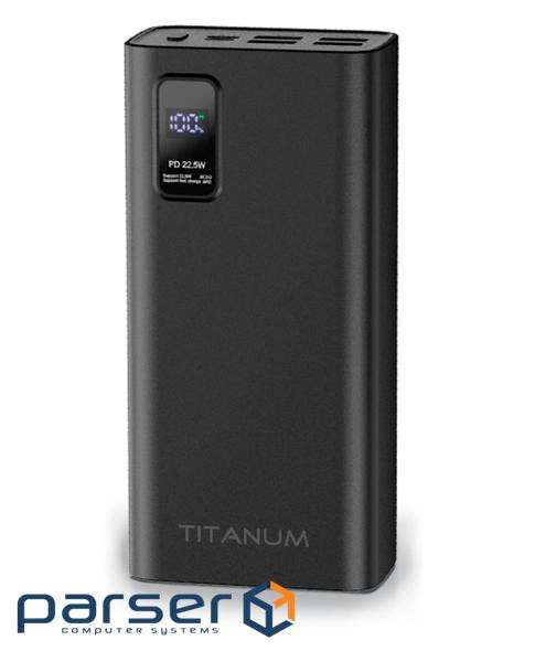 Universal mobile battery 30000 mAh, Titanum 728S, Black, 22.5 W , 4xUSB / Type-C, (TPB-728S-B)