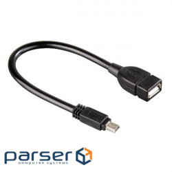 Дата кабель OTG USB 2.0 AF to Micro 5P 0.1m Atcom (3792)