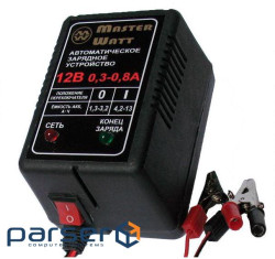 Автоматичне ЗУ для аккумулятора MW-AZU12 12V (1,3-13Ah) (MF,WET,AGM,GEL,NICD,NIMH), 180-240V, Струм зар 