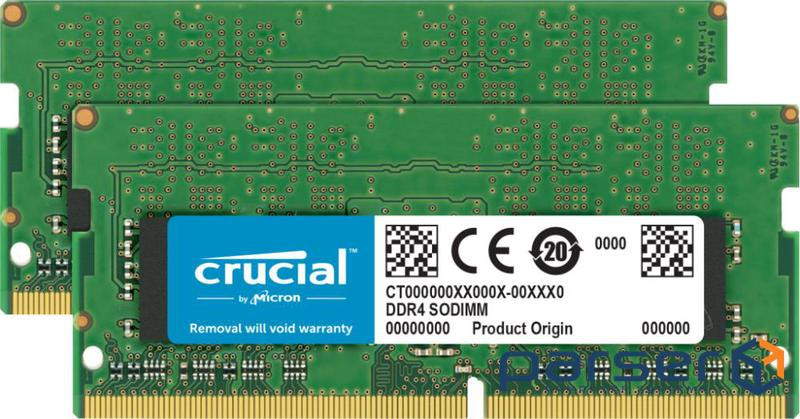 Модуль пам'яті CRUCIAL SO-DIMM DDR4 3200MHz 64GB Kit 2x32GB (CT2K32G4SFD832A)