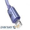 Кабель BASEUS Crystal Shine Series Fast Charging Data Cable USB to iP 2.4A 2м Sky Blue (CAJY001203)