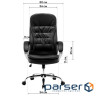 Офісне крісло GT Racer X-2873-1 Business Dark Gray (X-2873-1 Business Fabric Dark Gray)