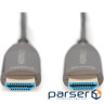 Кабель мультимедійний HDMI M to HDMI M 20m 8K AOC hybrid-fiber black Digitus (AK-330126-200-S)