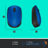Миша  Logitech M171 Wireless Blue/ Black (910-004640)