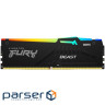 Модуль пам'яті Kingston DDR5 5200 16GB KIT (8GBx2) FURY Beast RGB (KF552C40BBAK2-16)