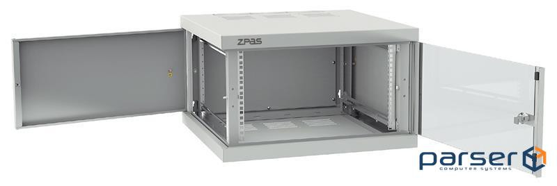 Шафа ZPAS 19", 10U, Z-BOX, з змінними бічними стінками, 600х600 мм, макси (W-ZBOX-6060-10S-011)