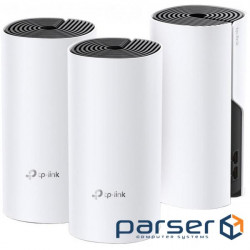 Wi-Fi Mesh system the TP-Link Deco E4 3-pack (AC1200, 2xFE, 3pc, MESH) (DECO-E4-3-PACK)