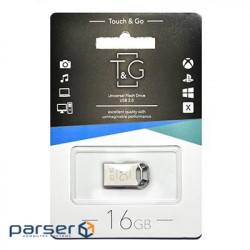 Флеш-накопичувач USB 16GB T&G 110 Metal Series Silver (TG110-16G)