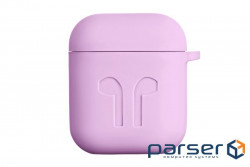 Чохол 2Е для Apple AirPods, Pure Color Silicone Imprint (1.5mm), Lavender (2E-AIR-PODS-IBSI-1.5-LV)