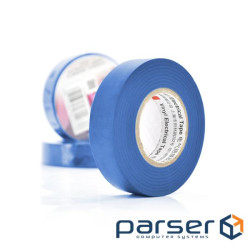 Ізолента 3M 0,15мм * 18мм * 20м (синя), діапазон робочих температур: (0,15мм*18мм*20м синя) )