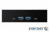 Internal 5.25'' USB hub Frime USB 3.1 2 x type A & 2 x type C VL820 Black (ECF-FP2xTA&2xTC.54)