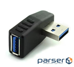 Перехідник обладнання USB3.0 A M/F,адаптер кутовий 90ёвправо RIGHT,чорний (62.09.8446-1) (62.09.8446-1)