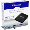 Verbatim External Slimline Blu-ray USB 3.1 Gen1 з роз'ємом USB Type-C (43889)