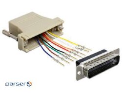 Equipment adapter COM / DB25-> RJ45 LAN, M / F Assemble Kit (коммутация), HQ, (70.06.5433-10)