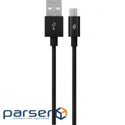 Cable Ttec USB - microUSB AlumiCable, 1.2m , Black (2DK11S)