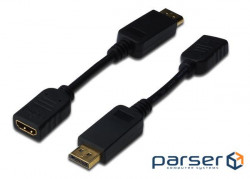 Adapter DisplayPort to HDMI Digitus (AK-340408-001-S)