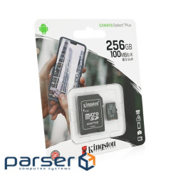 Карта пам&apos,яті Kingston Canvas microSDHC Class 10 A1 UHS-I, 256GB (microSDHC-KnCs / 256)