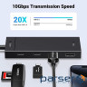 Концентратор Ugreen USB-C to 2xUSB 3.2 Gen2 + 2xUSB-C 3.2 Gen2 10Gbps CM806 black (35583)
