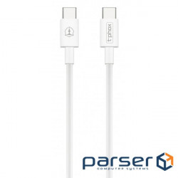 Date cable USB-C to USB-C 1.0m 3A White T-Phox (T-CC834)
