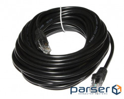 Патч-корд 10 м, UTP, Black, Ritar, литий, RJ45, кат.5е (7512)