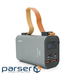 Powerbank Fulltech FP12 30000mAh, Fast charge PD100W, Li-pol, LCD Display, Вход:Type-C, Выходы: 2xUS