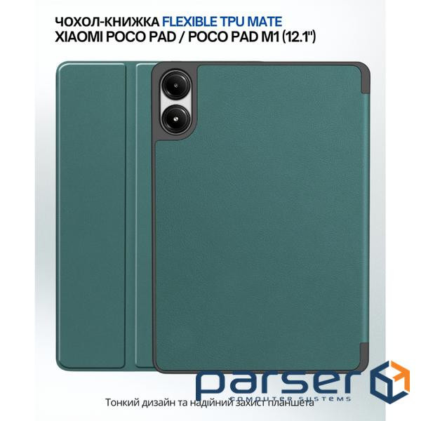 Чохол до планшета BeCover Flexible TPU Mate Xiaomi Poco Pad / Poco Pad M1 (12.1") Dark Green (711584